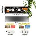 Rustic Freshly Baked Pumpkin Metal Sign - Autumn Pumpkins Pie Decorative Sign - 16x4 Inch, Vintage Style Sign for Kitchen, Cafe, Bar, Porch, Farmhouse Decor, Thanksgiving Day Decor
