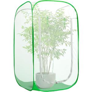 59" x 35" x 35" Pop Up Garden Mesh Plant Cover, Plant Protectors Mesh Plant Enclosure, Garden Net Cage Pest Protection Guard Tent with Storage Bag for Protect Plant Vegetable Fruit from Birds Insects