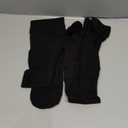 Truform 20-30 mmHg Compression Stockings for Men and Women, Thigh High Length, Dot Top, Closed Toe, Black, Small