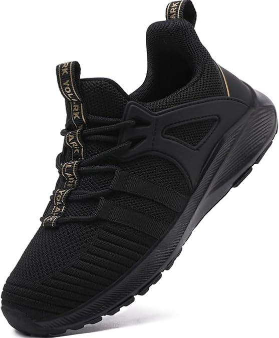 Boys Girls Sneakers for Kids Non-Slip Tennis Shoes Fashion Lightweight Breathable Running Sport Athletic Black 29