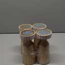 Pack For 4 Wooden Candle Holders