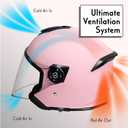 VCAN V88 3/4 Open Face Motorcycle Scooter Helmet ECE & DOT Approved