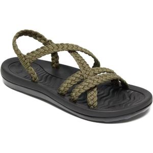 MEGNYA Women's Comfortable Walking Sandals with Arch Support, Athletic Hiking Sandals with Handmade Straps, Outdoor Soft Water Sandals for Beach Poolside Travel Camping (11, W14-taupe)