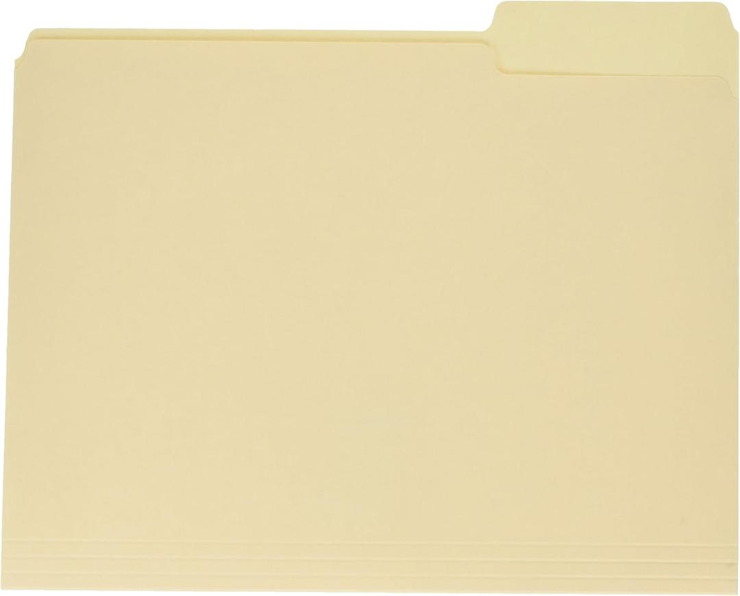 Esselte YVH1006 Pendaflex 1/3 Cut Manila File Folders (48 Count)