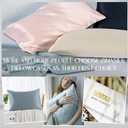 ZIMASILK 100% Pure Mulberry Silk Pillowcase for Hair and Skin Health,Soft and Smooth,Both Sides Premium Grade 6A Silk,600 Thread Count,with Hidden Zipper,1pc (King 20''x36'',Dusty Blue)