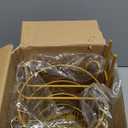 Gold Free Standing Toilet Paper Holder Stand with Phone Shelf, Floor Bathroom Tissue Holder for Large Mega Rolls, Metal Freestanding Toilet Paper Roll Holder with Wipes Storage Tray