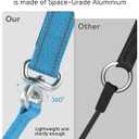 2 x Joytale Tangle-Free Slip Leads for Dogs, 6 FT Slip Leash with Padded Double Handle, Reflective Nylon Training Leash for Small Medium Dogs 15-40 Lbs, Sky Blue