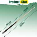 HMQQ Pool Cue Sticks 42"/48"/58" Billiard Cues with 13mm Leather Tip 17oz/18oz Standard or 20oz Heavy Set of 2 or 4 Durable 2-Piece Pool Sticks for Beginners, Adults, Home & Bar