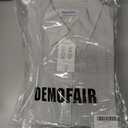 4 x Men's Dress Shirts Solid Wrinkle-Free Long Sleeve Button Down Shirt Regular Fit Formal Shirts (Gray, M)