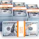 300PCS Prop Money Play Money for Kids Pretend Play, Develops Early Math Skills, Prop Money for Board Game, Moive, Magic, Preschool Math Games and Birthday Parties.