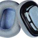 Adhiper Ear Cushions Replacemnt Earpads for Apple Airpods Max Headphones, Protein Leather Ear Pads Covers Ear Cups for Airpods Max Headphones, Softer Memory Foam - Blue