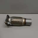 Stainless Steel Flange Flex Repair Pipe Exhaust 2" Inlet OD x 8.125'' OAL Fits Chevy Malibu Pontiac G6 Saturn Aura