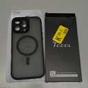 TOCOL for iPhone 16 Pro Max Case, Compatible with Magsafe, Full Camera Protection, Drop Protection, Magnetic Translucent Matte Back Bumper Phone Case for 16 Pro Max 6.9-Inch (Black)