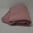 100% Cotton Frilled Bed Coverlet, Blanket  Twin Size Bed 63 x 83 - Pigment Washed Soft & Breathable Quilted Blankets for Bed and Couch  Lightweight Bed Coverlet for All Seasons (Indy Pink)