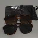 livho Trendy Polarized Square Aviator Sunglasses Women Men Square Eyewear Frame, Retro Sun Glasses for Women with h 2025 Shades