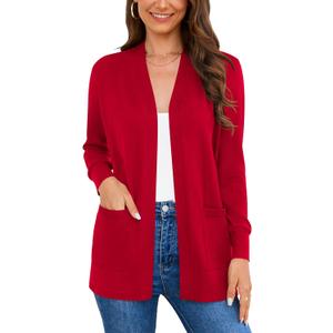 Women Vests Fashion Casual Sleeveless Cardigan Sweaters Soft Knit Dressy Ladies Sweater Vest with Cozy Large Pockets XXL