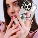 Toycamp for iPhone 16 Pro Max Case Compatible with Magsafe - Cute Design 360 Magnetic Ring Holder Stand Kickstand Funny Dog Girly Pretty Fashion TPU Phone Covers for Women Tenn Girls