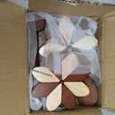 Sunflower Kitchen Decor, 5 Wooden Trivets for Hot Dishes with Tree Stand, Flower Coasters, Farmhouse Hostess Gift, Functional Sunflower Decor for Countertop & Table(Walnut & Beech Wood)