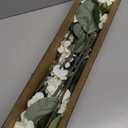 Elements Hydrangea Artificial Flower Stem, Fake Flowers for Home Decoration, Set of 6, White