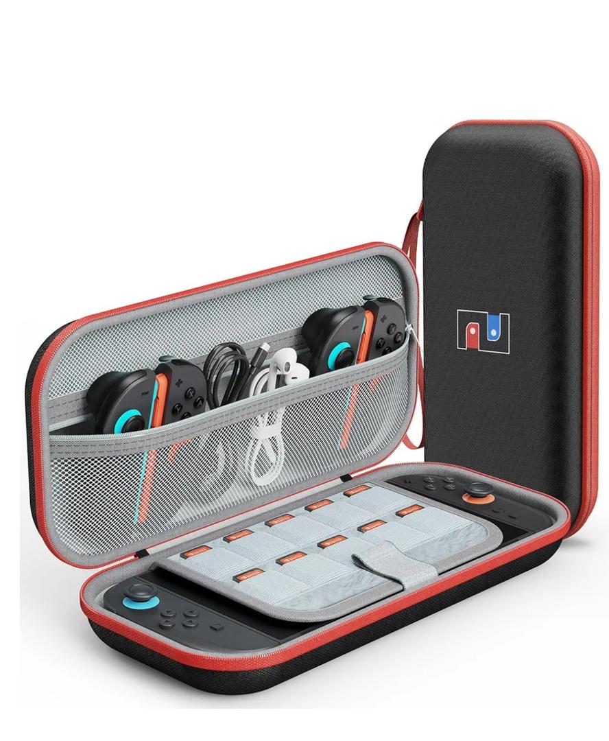 DIGIROOT Switch Case for Nintendo Switch 2 (2025) and Switch / OLED, Portable Travel Carrying Case, Slim Hard Shell Protective for Switch 2 Accessories with 10 Game Card Slots