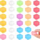 28 Pcs Stress Balls Fidget Toys, Ice Cube Sensory Squishy Fidget Toys Square Squeeze Balls for Kids Adults Anxiety Stress Relief, Classroom Prizes, Birthday Gifts Party Favors