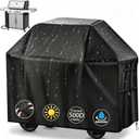 Grill Cover for Outdoor Grill, 58'' Grill Cover, 500D Heavy Duty Tear Resistant Grill Covers, Waterproof Windproof with Buckle BBQ Cover for Weber Genesis Blackstone Charbroil and More