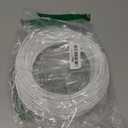 Cat6a Ethernet Cable Slim 100ft Outdoor & Indoor, 28AWG Pure Copper Cat6 Internet Cable for Waterproof & Direct Burial, Flexible Cat6 Ethernet Cable 10G 550MHZ, Cat 6 Network cable for Indoor White