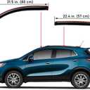 Lightronic Extra Durable Clip-on in-Channel Auto Vent Window Visor, Fits 2013-2022 Buick Encore (Not Fit GX), 2013-2022 Chevrolet Trax, UV Protection Rain Guard, Original Wind Deflector, Smoke, 4Pcs
