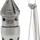 3/8 NPT Sewer Jetter Nozzle - 70L/Min Pressure Washer Compatible, 360 Rotating Stainless Steel Nozzle for Municipal Drain Pipe Cleaning