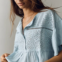 Pilcro Crochet Pocket Tee - Size Small