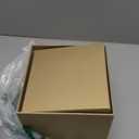 Cholemy 5 Pcs Square Nesting Boxes Decorative Gift Boxes with Lid and Ribbon Assorted Sizes Wrap for St. Patrick's Day, Carnival, Anniversary, Birthday, Bridal Shower Party Gifts(Champagne Gold)