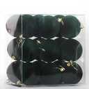 Senjie 18PCS Velvet Ornaments Balls Sets for Christmas Tree 3.15inch Flocked Christmas Balls Assortment for Xmas Tree Holiday Decor Cream