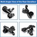 Rear Derailleur, RD-TZ31A 6/7 Speed Derailleur with Direct/Hanger Mount, for Mountain Bike Road Bicycle