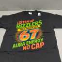 Sigma Has 67 Aura Number 67th Aura Farming Ice Cream Drip Premium Tri-Blend T-Shirt S