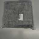 OYIMUA Set of 2 Decorative Chenille Checkered Throw Pillow Covers 16x16 Grey Neutral Farmhouse Vintage Cushion Covers Modern Boho Pillowcases for Sofa Couch Bedroom Living Room Home Decor