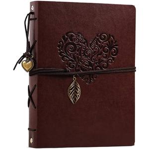 ThxMadam Leather Customize Photo Album Sscrapbook 60 Pages Love Memory Photo Book Vintage Wedding DIY Memory Book,Travelling Journal Scrap Book Family Scrapbook Birthday Christmas Gift for Mother Wife (L(10.82" x 8.07")