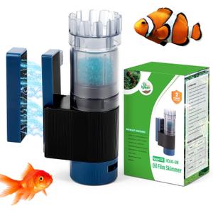 Aquarium Surface Skimmer, 96 GPH Flow Rate Ideal for Freshwater & Saltwater Compatible, 5W Efficient Waste Removal