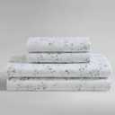 Calvin Klein - King Bed Sheets, Silky Smooth Sateen Cotton Bedding Set with Deep Pockets, Oeko-TEX Certified (Airy Botanical Green, King)