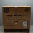 ProsourceFit Puzzle Exercise Mat  in, EVA Interlocking Foam Floor Tiles for Home Gym, Mat for Home Workout Equipment, Floor Padding for Kids, Black, 24 in x 24 in x  in, 144 Sq Ft - 36 Tiles