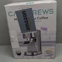 CASABREWS CM5418 Espresso Machine 20 Bar, Compact Espresso Maker with Steam Milk Frother, Stainless Steel Coffee Machine with 34oz Removable Water Tank for Cappuccino, Gift for Women or Men, Silver