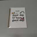 VIIJJUE Groovy Mental Health Notebook, Inspirational Journal, Positive Quote Journals for Writing, It's a Good Day to Have a Good Day Motivational Hardcover Spiral Notebooks, 5.5x8.3 Inch