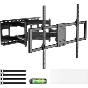 Mount-It! Heavy Duty XXL Full Motion TV Wall Mount for Extra Large TVs, max VESA 900x600, Holds up to 264lb, Swivel Tilt Extension Adjustable TV Mount for 60" 65" 75" 80" 85" 90" 98" 100" 115" 120 in
