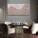 Beige Mountain Wall Art Modern Canvas Decor for Living Room 24x48 Inch