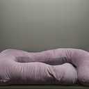 MOON PARK Pregnancy Pillows for Sleeping - U Shaped Full Body Maternity Pillow with Removable Cover - Support for Back, Legs, Belly, HIPS - 57 Inch Pregnancy Pillow for Women - Purple