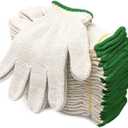 Evridwear Cotton Polyester String Knit Shell Safety Protection Work Gloves for Painter Mechanic Industrial Warehouse Gardening Construction Men & Women 12 Pairs, no Dots, X-Large Size