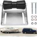 8 Inch Boat Trailer Keel Roller with Bracket, Boat Trailer Rollers with Brackets, Galvanized Keel Roller Assembly Kit, Keel Roller Assembly Kit for Boat Easy Water Launch