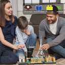 JXRLMB Paris Skyline Architecture Adult Building Blocks Set 3680PCS with Eiffel Tower and The Louvre Assembly Collection Micro Bricks 3D Model for Teens Age of 14+