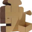 HORLIMER 7x5x4 inches Shipping Boxes Set of 50, Brown Corrugated Cardboard Box Literature Mailer