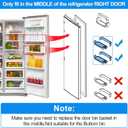 [2 PACK] Upgraded DA97-08348A Refrigerator Door Shelf Bin Replacement for Samsung Refrigerator Parts RS265TDRS RS25H5111BC RS25H5111SR Door Shelf,DA63-05215A for Samsung Fridge Middle Door Shelves