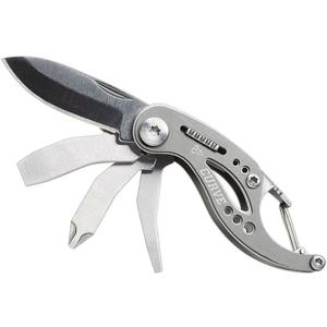 Gerber Gear Curve EDC Multitool 6-in-1 Pocket Knife Keychain with Pocket Screwdriver, Gifts for Men, Gray